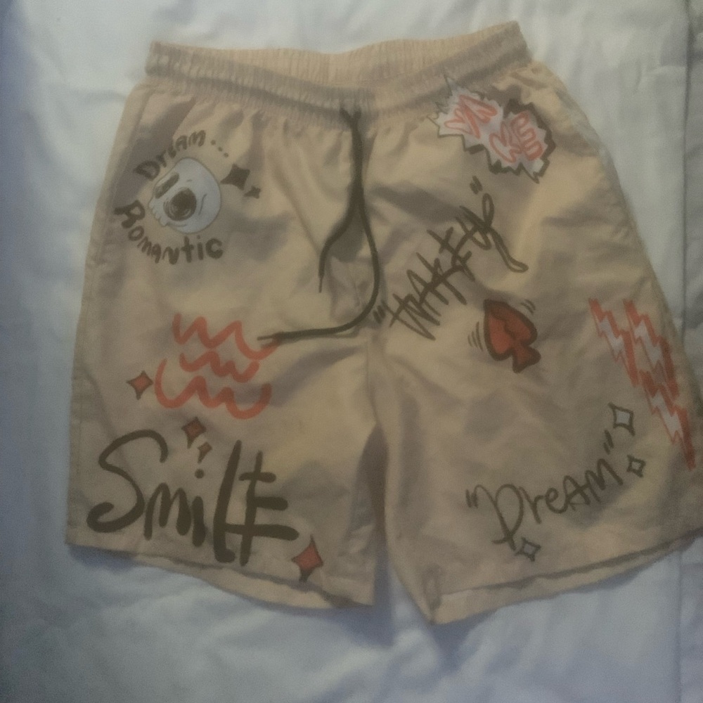 Tan Small designer shorts
